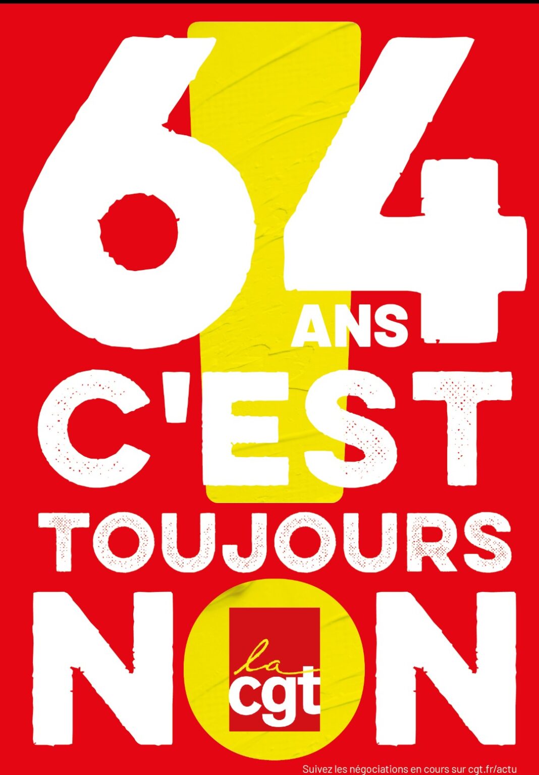 64 ans toujours NON